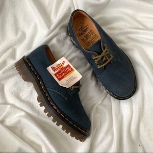 Vintage Dr Martens 1461 Leather Oxfords Blue